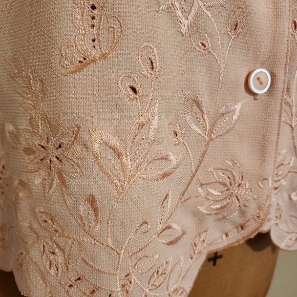 Alfred Dunner Peach Shirt Size 18W - Picture 4 of 10